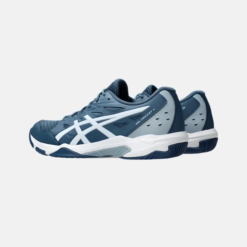 Asics Gel-Rocket 11 Men's Badminton Shoes -Vintage Indigo/White
