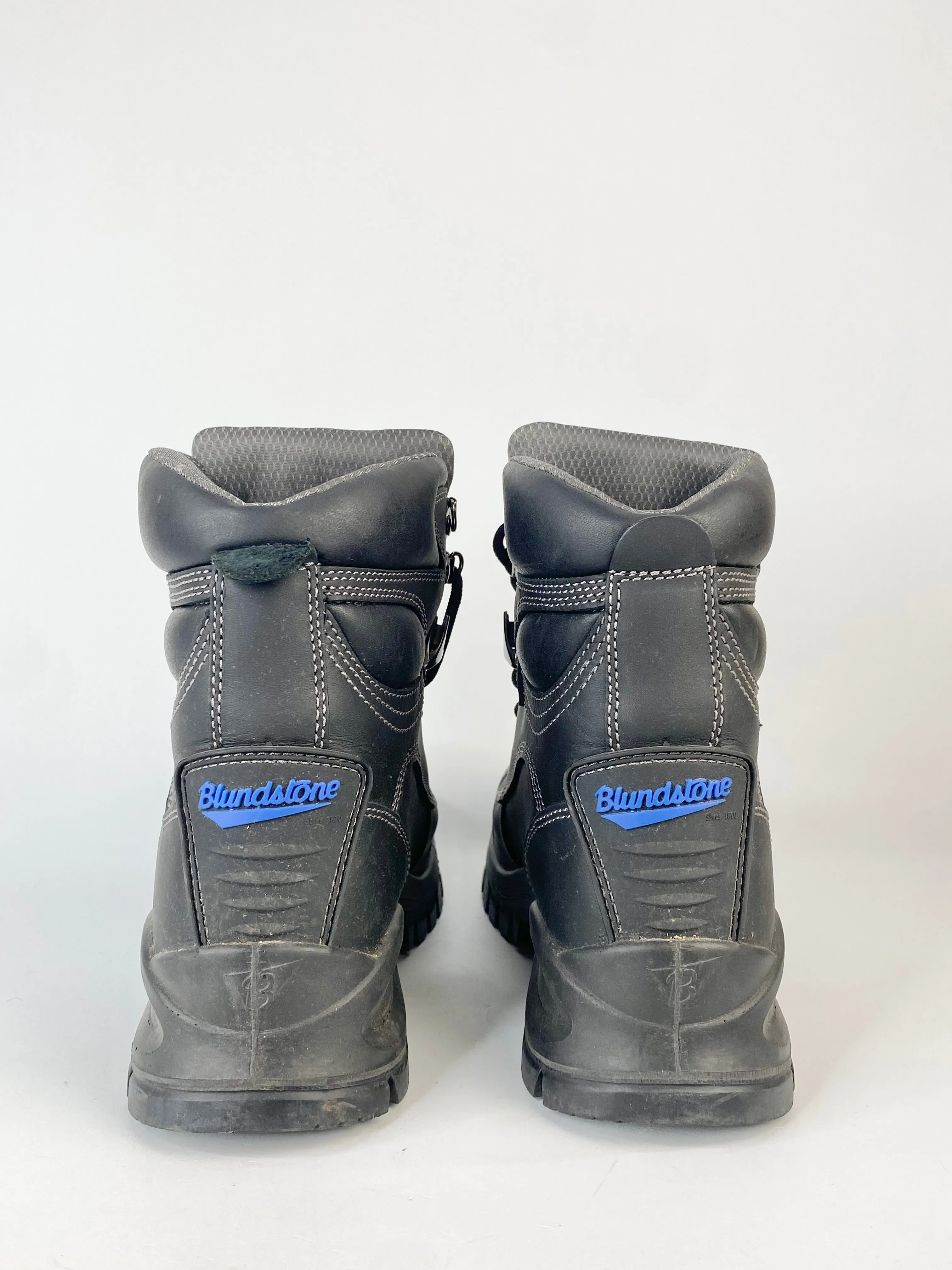 Blundstone 997 Black Leather Water-Resistant Safety Cap Safety Boots - 8
