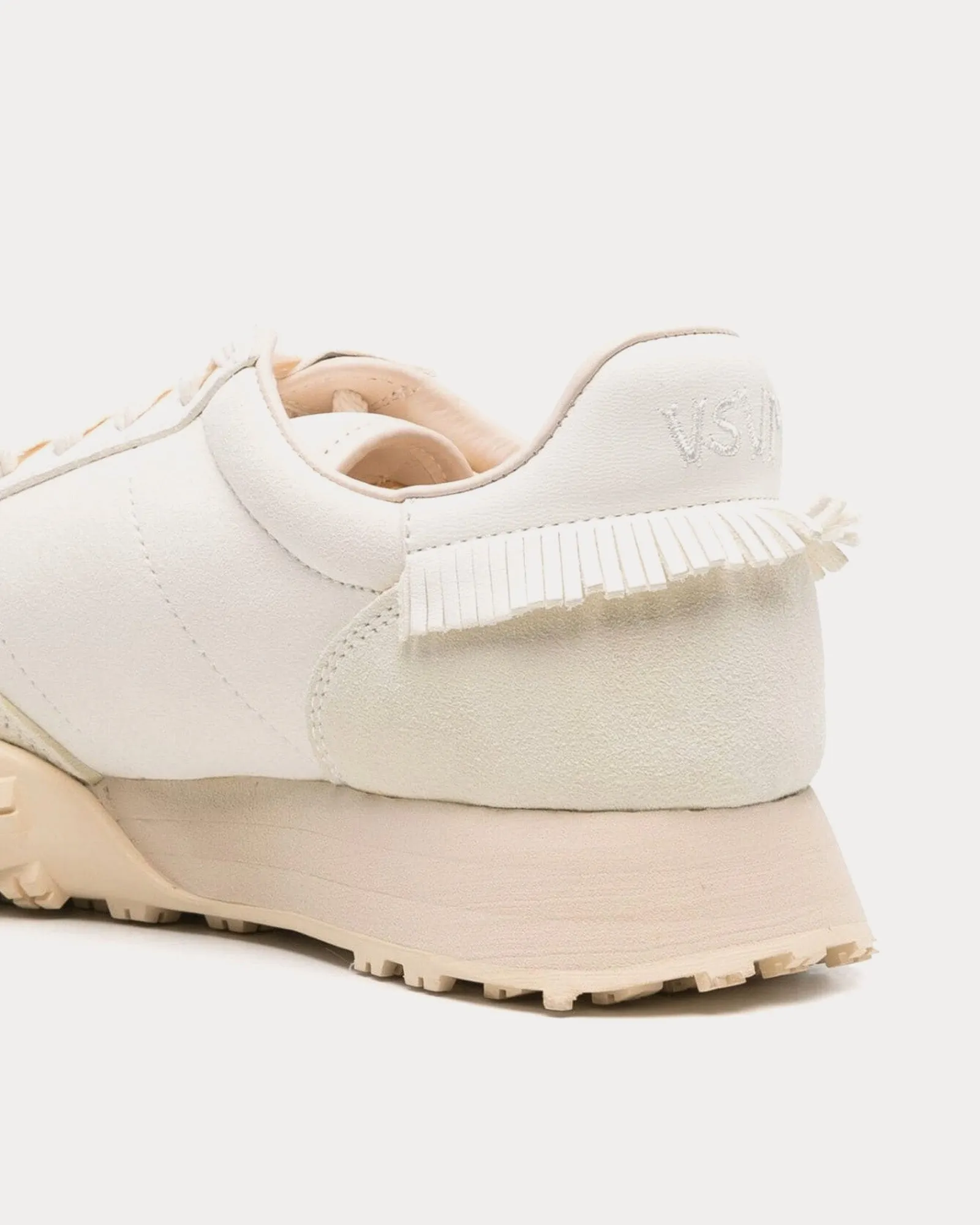Hospoa Runner Suede White Low Top Sneakers