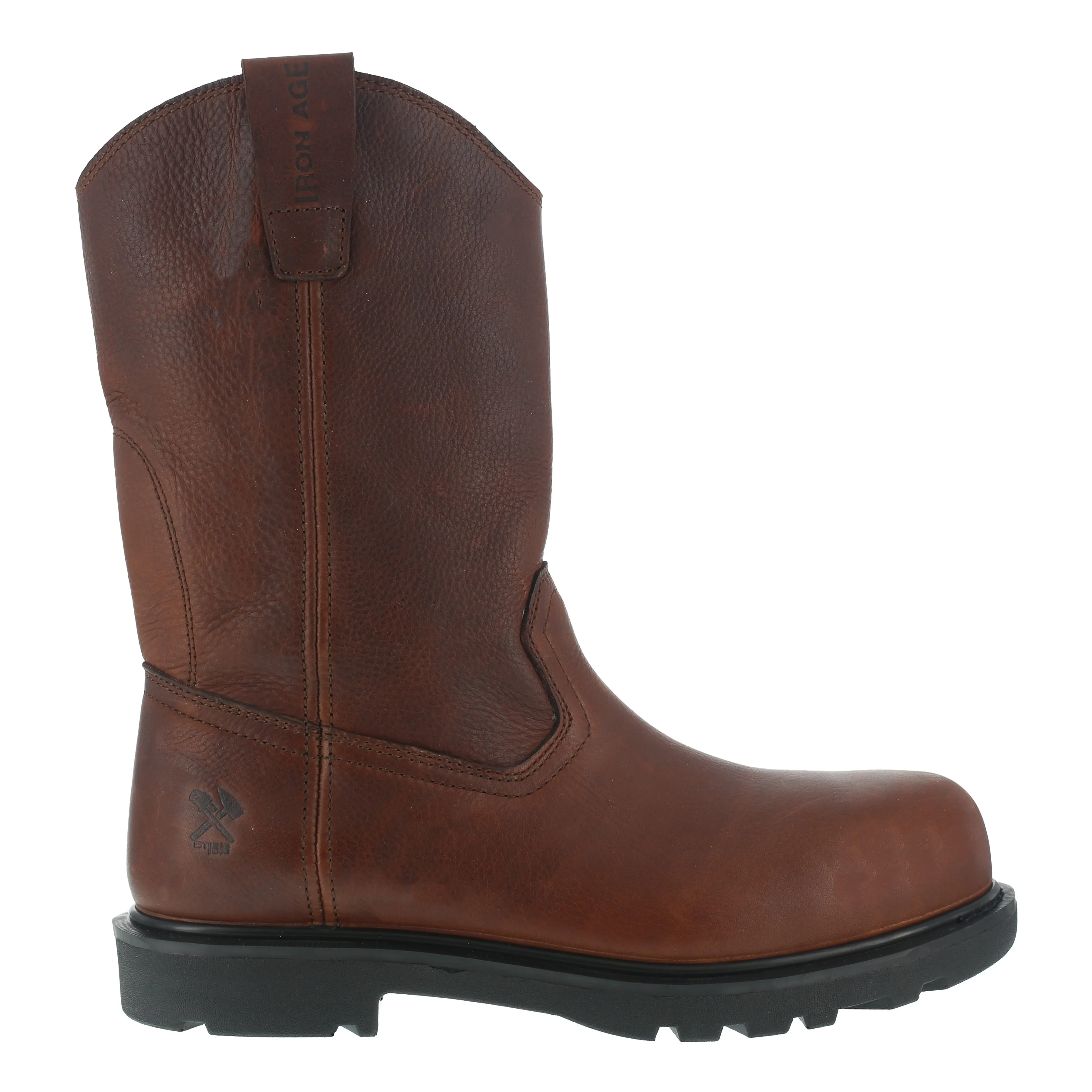 Iron Age Men's Hauler 11" Comp Toe Wellington Work Boot - Brown - IA0194