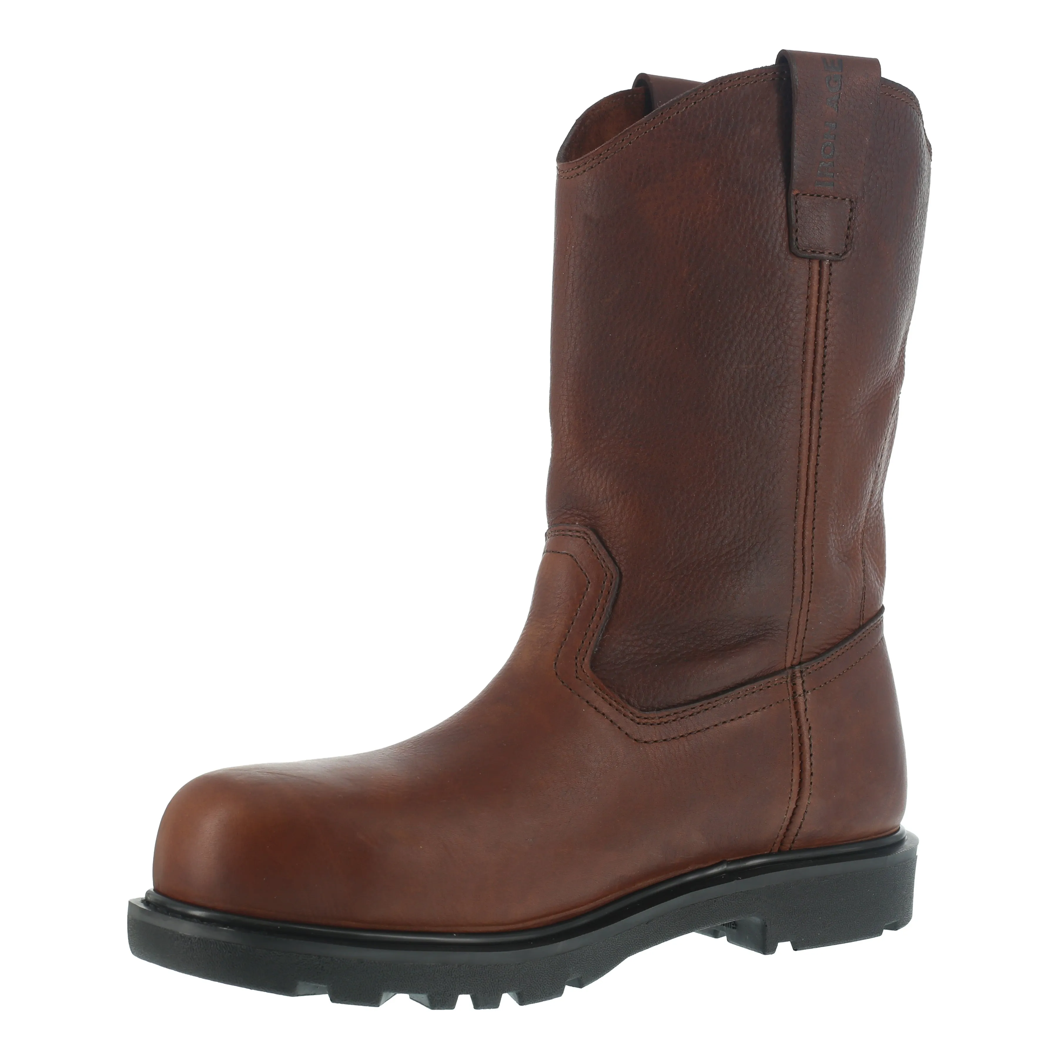 Iron Age Men's Hauler 11" Comp Toe Wellington Work Boot - Brown - IA0194