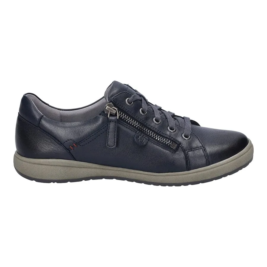 Josef Seibel Women's Caren 12 Lace & Zip Sneakers- Indigo