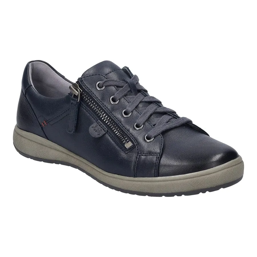 Josef Seibel Women's Caren 12 Lace & Zip Sneakers- Indigo