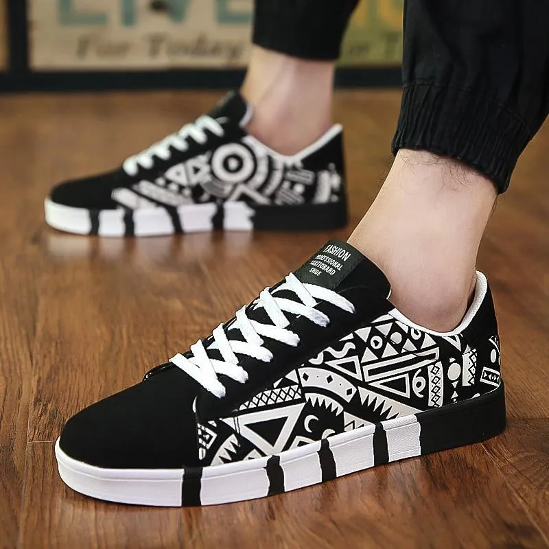 Men Shoes Casual Canvas Fashion Lightweight Lace Up Sneakers Summer Breathable Flats Male Footwear