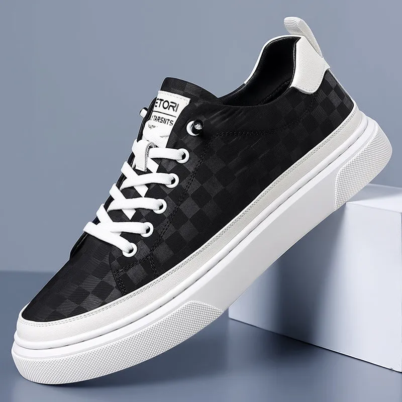 Men's Flat Casual Skateboard Sneakers (In Stock)