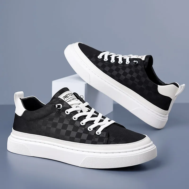 Men's Flat Casual Skateboard Sneakers (In Stock)