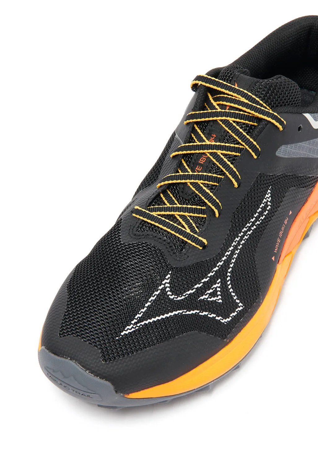 Mizuno Men's Wave Ibuki 4 Trainers - Black / White / Carrot Curl