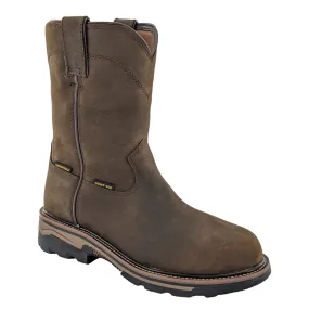 R. Watson Men's 12" Dark Earth Cowhide Waterproof Round Toe Work Boot