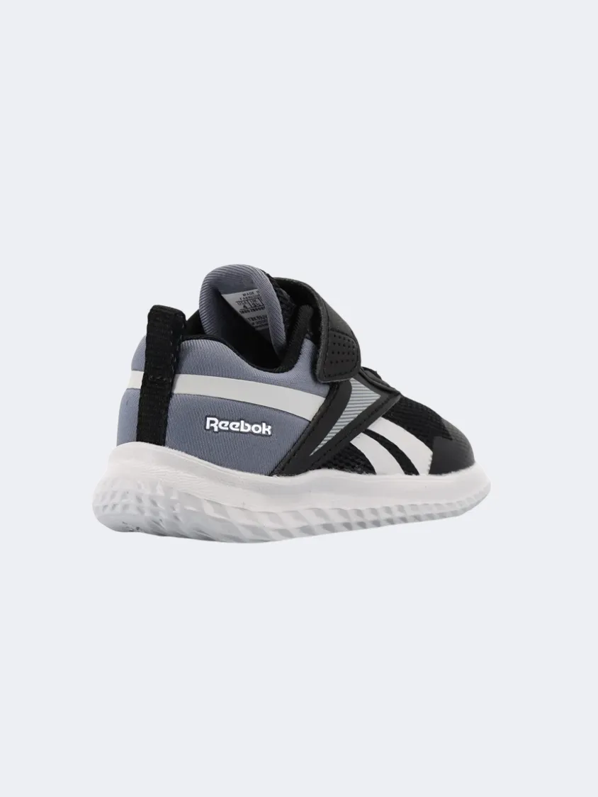 Reebok Rush Runner 5 Infant-Boys Running Shoes Black /Grey/White