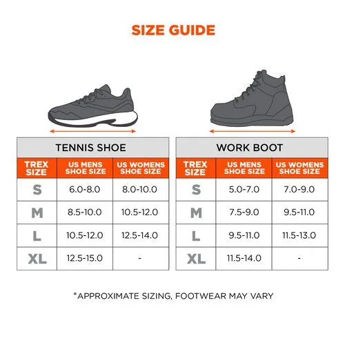 Trex 6326 Spikeless Slip- And Oil-resistant Traction Device, Medium (mens Size 7.5 To 9), Black, Pair, Ships In 1-3 Bus Days