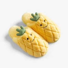 Tropical Bliss Pineapple Slippers - Cozy & Whimsical